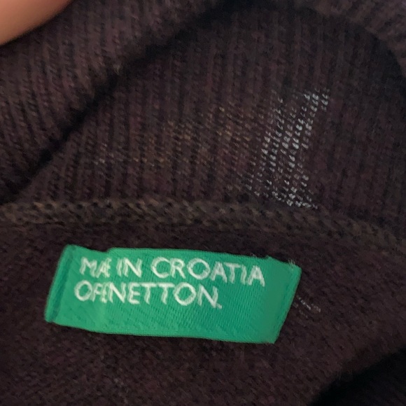 100% Wool Woolmark Turtleneck Sweater Sweatshirt Pullover Long Sleeve Top Size M - Picture 3 of 5